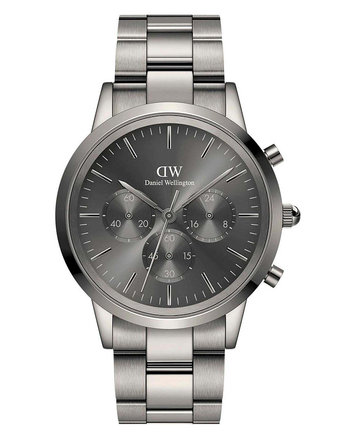 Часы Daniel Wellington Iconic Link Arctic DW00100643 — мужские, черный