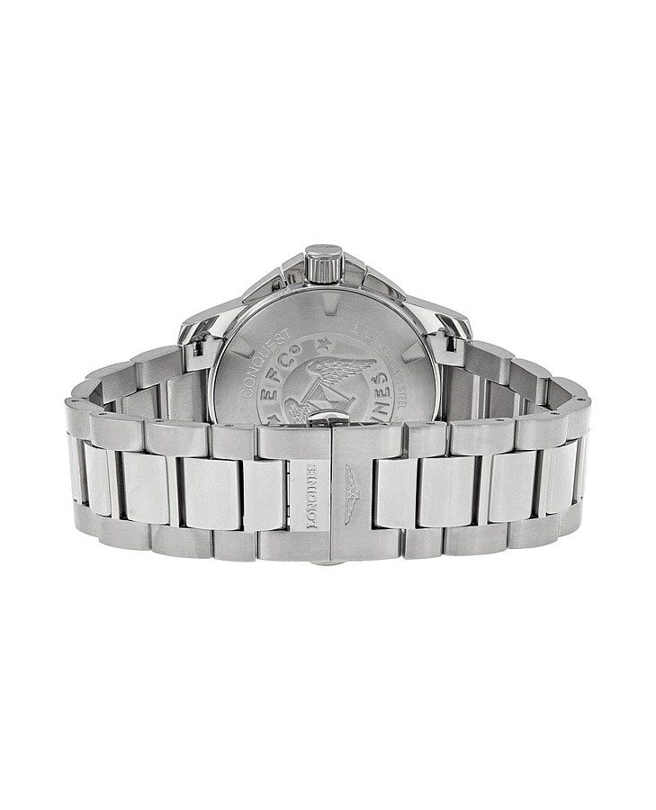 Часы Longines Conquest L3.660.4.56.6 — кварцевые, сталь металл