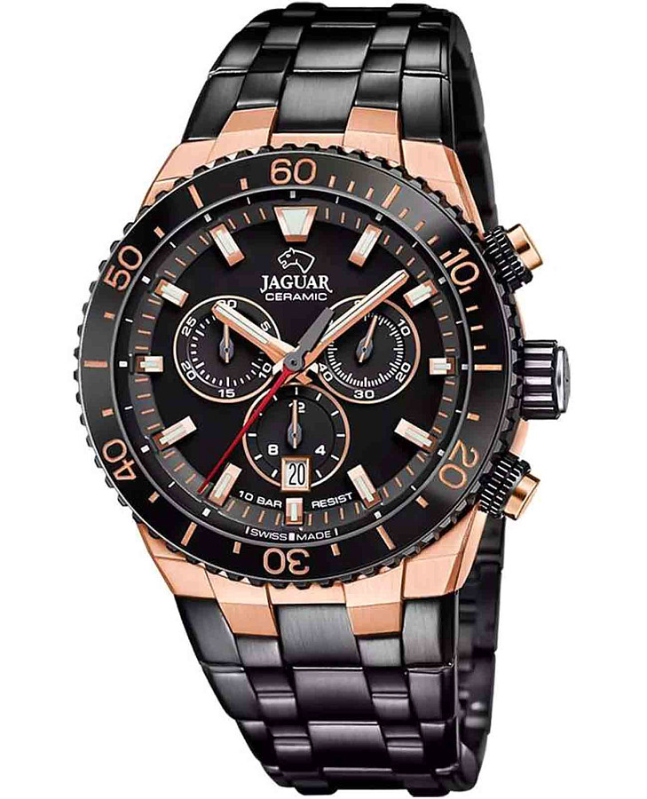 Часы Jaguar Ceramic J1023/1 — мужские, черный