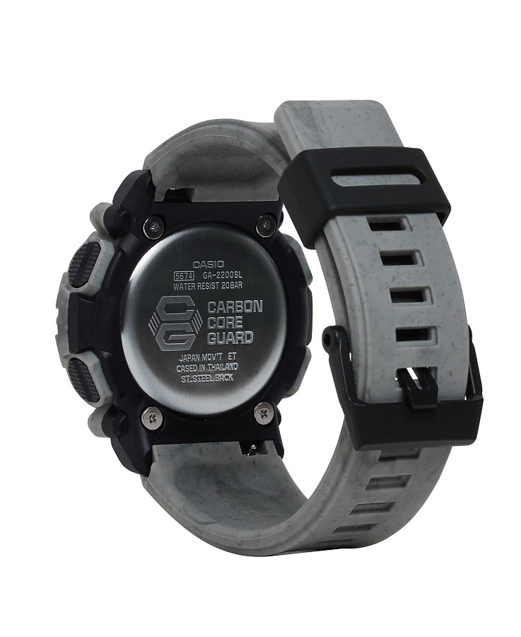 Часы Casio G-Shock GA-2200SL-8A — карбон, Япония
