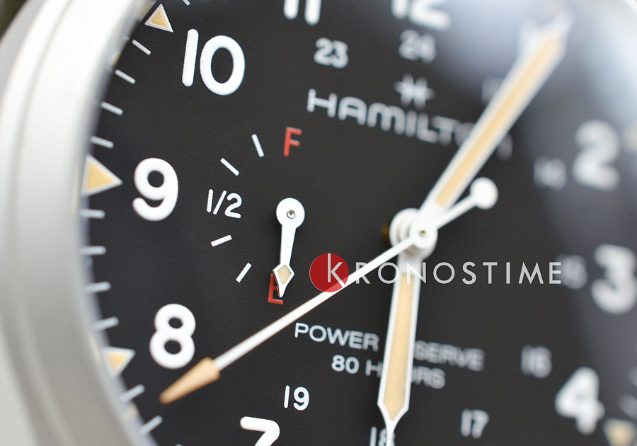 Часы Hamilton Khaki Field Mechanical Power Reserve 40mm H69509930 — тканевый, мужские