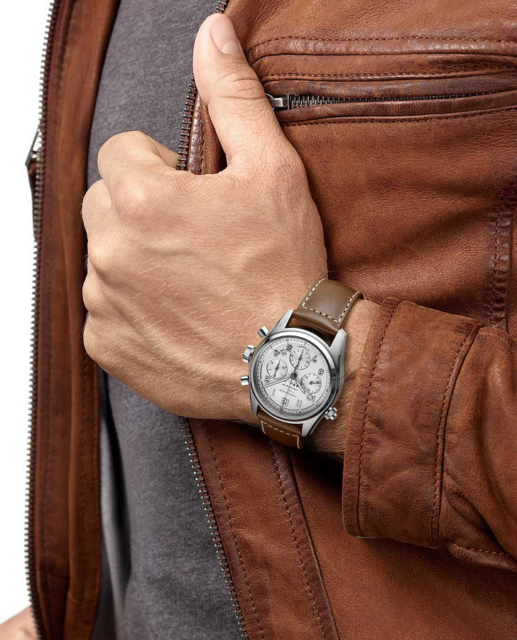 Часы Longines Spirit L3.820.4.73.2 — кожаный, мужские