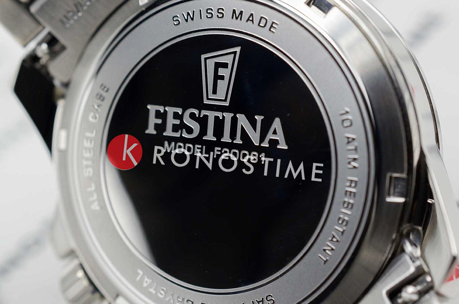 Часы Festina Swiss Made F20081/3 — мужские, нержавеющая сталь