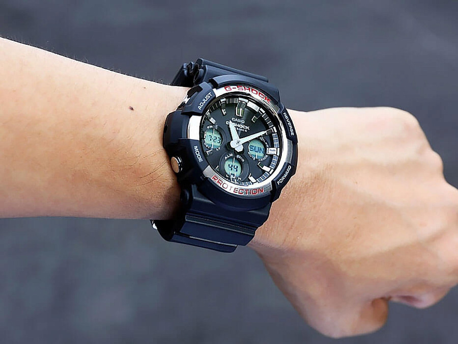 Часы Casio G-Shock GAW-100-1A — мужские, черный