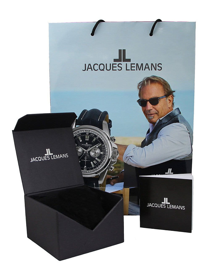 Часы Jacques Lemans Design Collection 42-9C — кварцевые, металл сталь