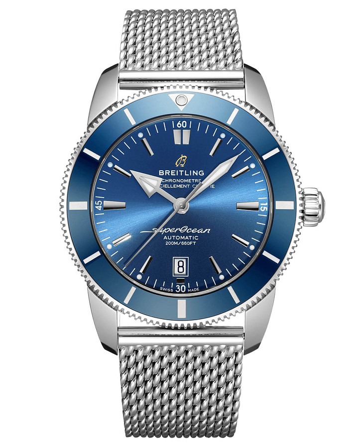 Часы Breitling Superocean Heritage B20 Automatic 46 AB2020161C1A1 — мужские, синий