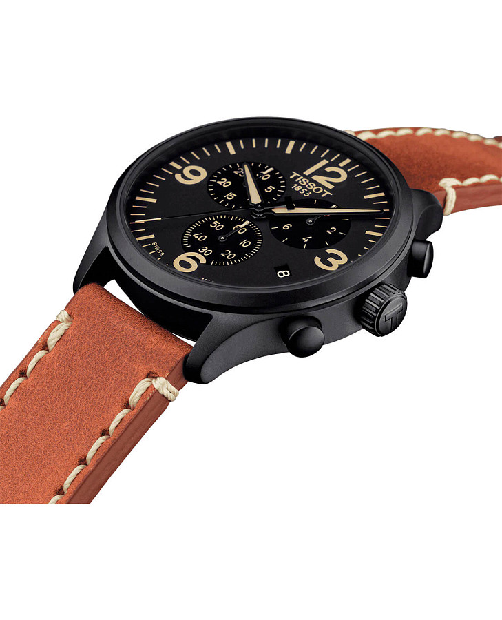 Часы Tissot Chrono XL T116.617.36.057.00 — кожаный, мужские