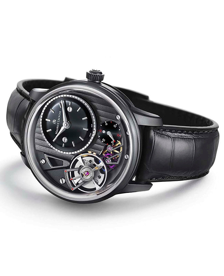 Часы Maurice Lacroix Masterpiece Gravity MP6118-PVB01-330-1 — механические, сталь металл