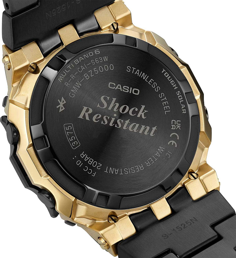 Часы Casio G-Shock GMW-BZ5000BD-1 — нержавеющая сталь с ip-покрытием, мужские