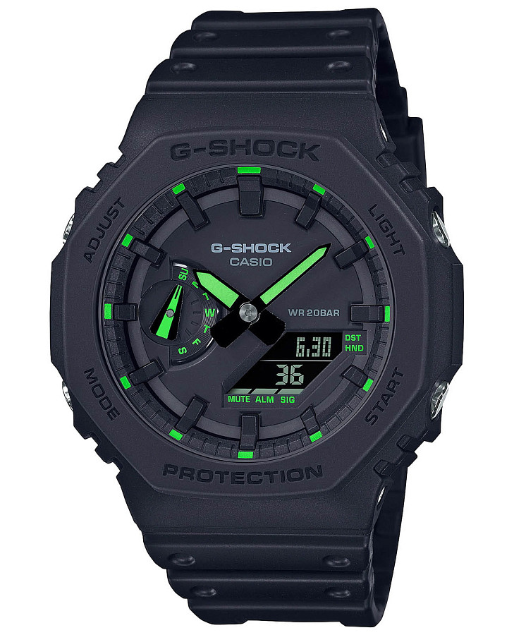 Часы Casio G-Shock GA-2100-1A3 — мужские, черный
