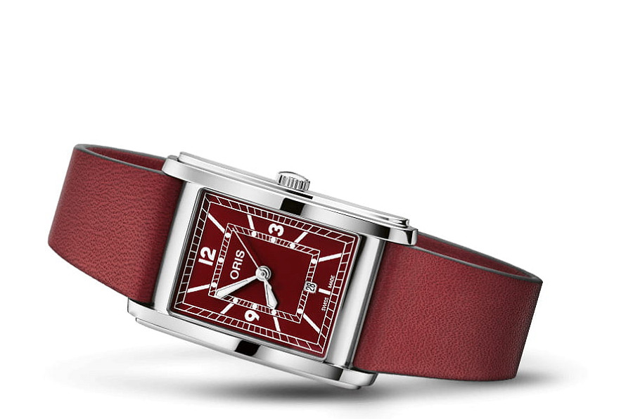 Часы Oris Rectangular 01 561 7783 4068-07 5 19 18 — механические, сталь металл