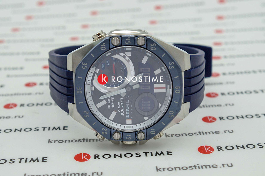 Часы Casio Edifice ECB-10AT-1A — кварцевые, металл сталь