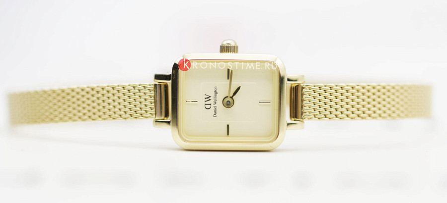 Часы Daniel Wellington Quadro DW00100656 — шампань, сталь металл
