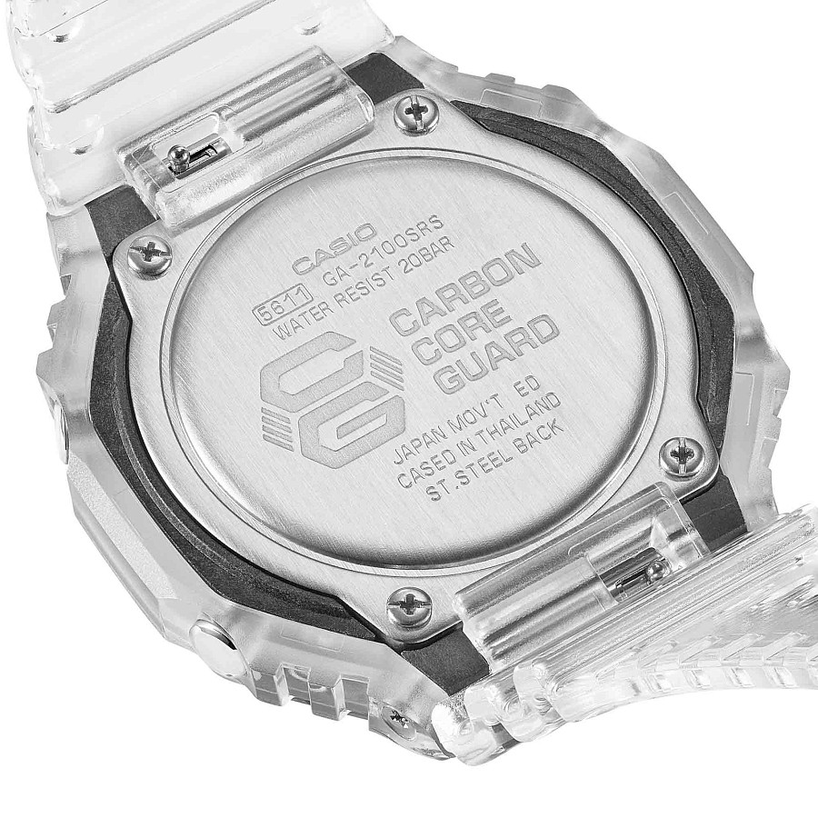 Часы Casio G-Shock GA-2100SRS-7A — карбон пластик, Япония