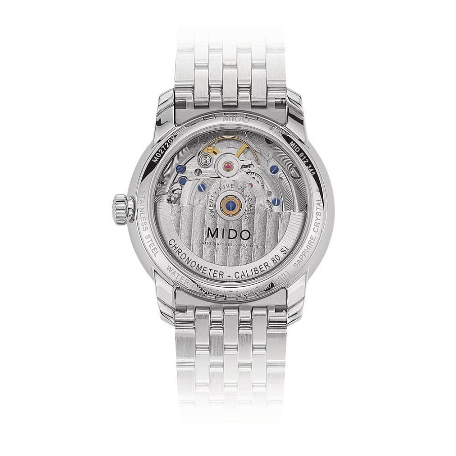 Часы Mido Baroncelli Chronometer M027.208.11.036.00 — сталь металл, Швейцария