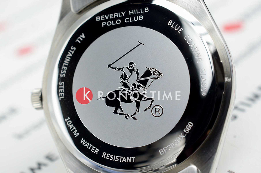 Часы Beverly Hills Polo Club BP3830X.560 — мужские, нержавеющая сталь с ip-покрытием