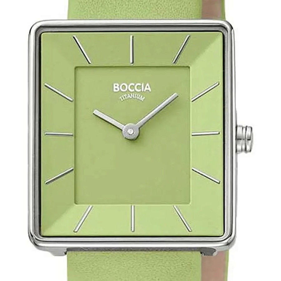 Часы Boccia Titanium Rectangular 3351-03 — кварцевые, титан