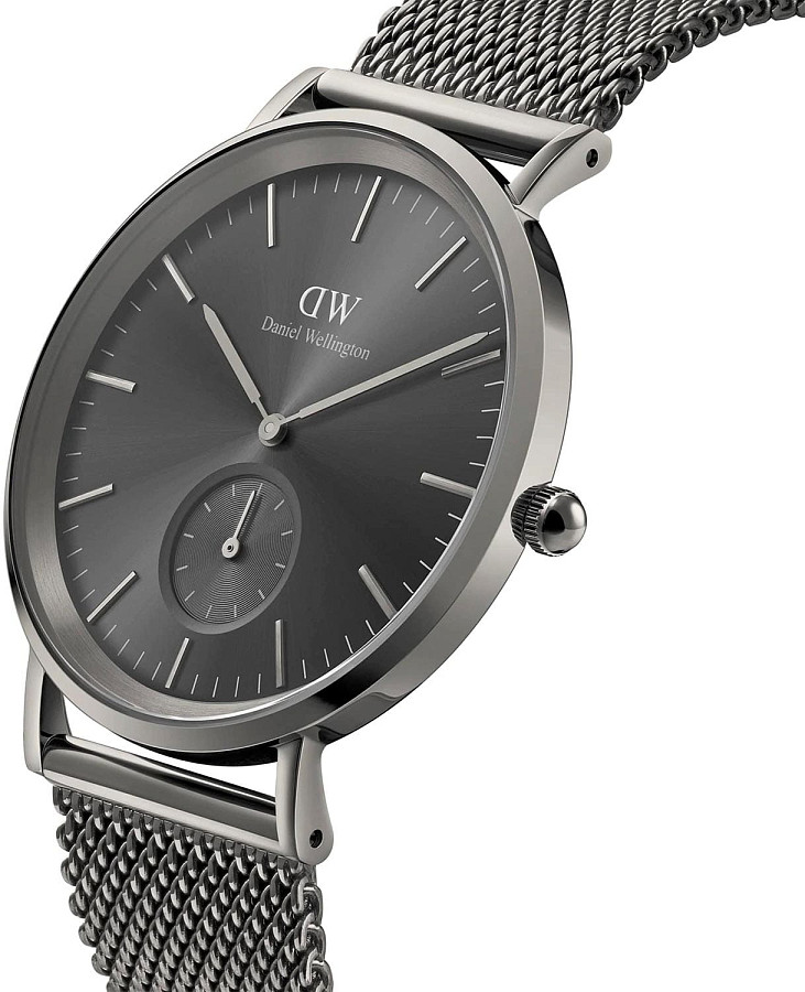 Часы Daniel Wellington Classic Multi-Eye Mesh Graphite DW00100712 — кварцевые, сталь металл