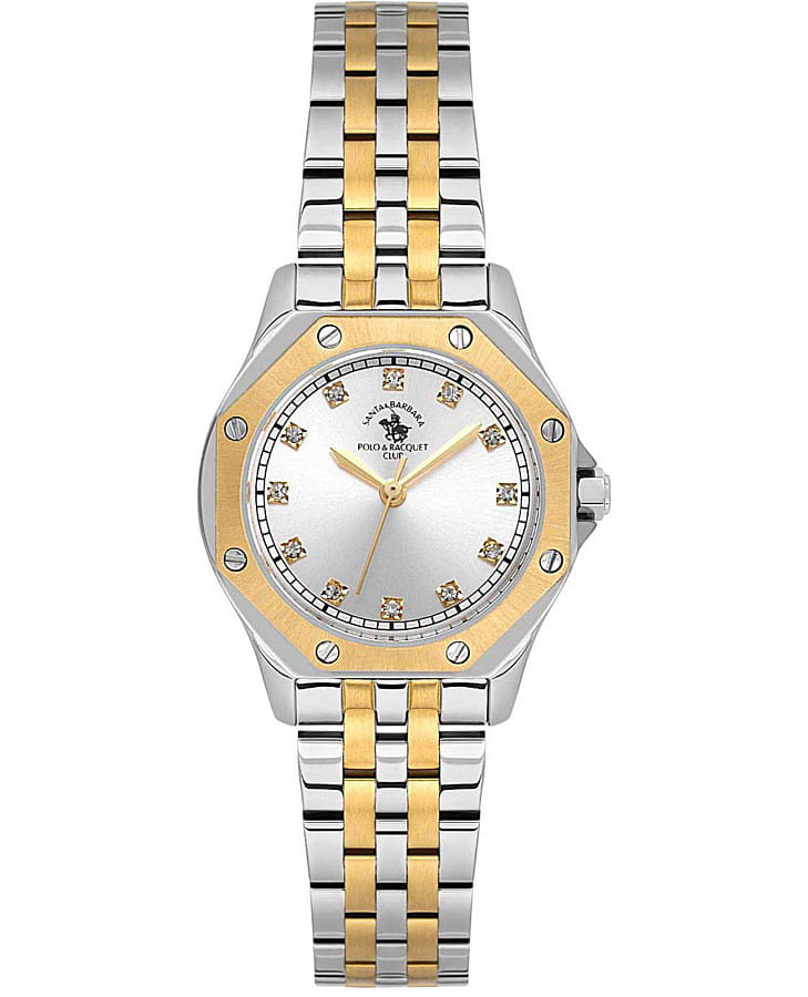 Часы Santa Barbara Polo & Racquet Club Unique SB.1.10637-4 — женские, серебристый