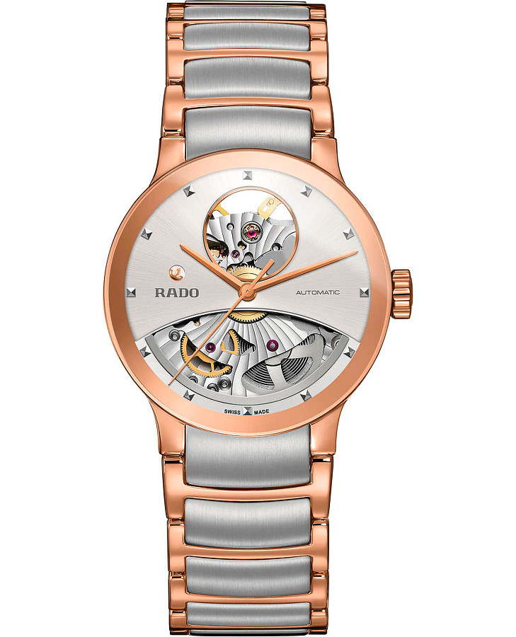 Часы Rado Centrix Automatic Open Heart R30248012 — женские, серебристый