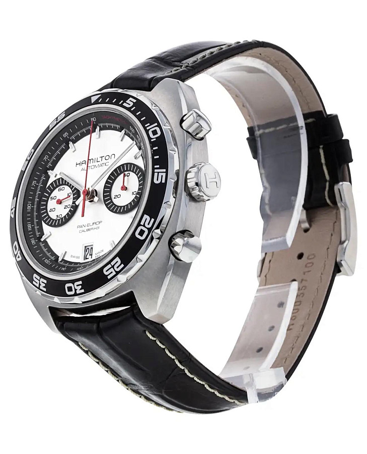Часы Hamilton American Classic Pan Europ Auto Chrono H35756755 — механические, сталь металл