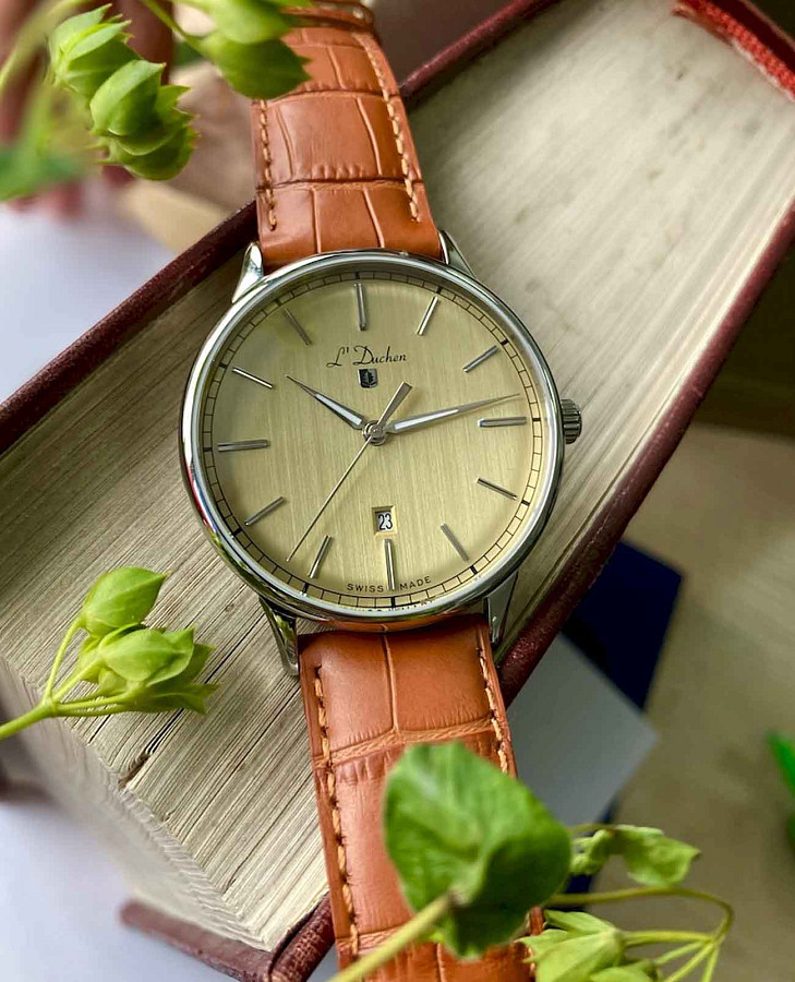 Часы L'Duchen Vintage D 821.15.34 — кожаный, мужские