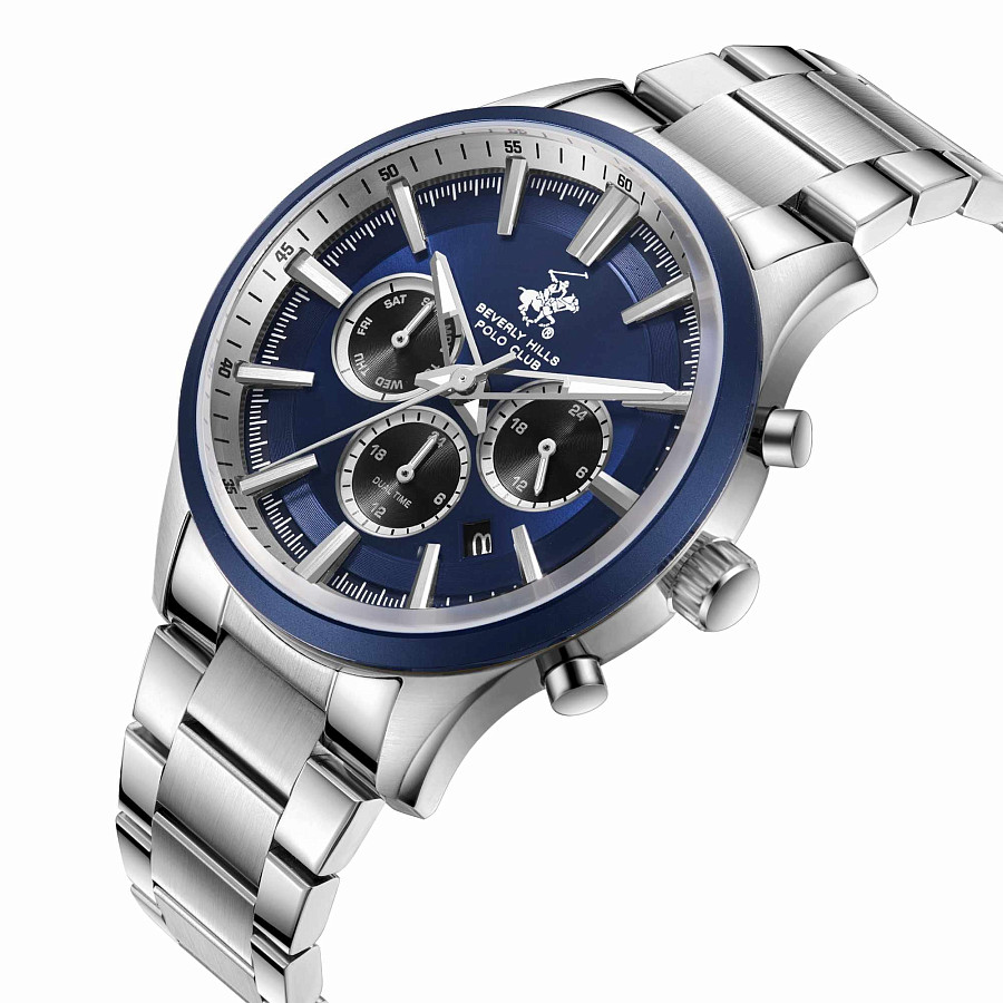 Часы Beverly Hills Polo Club BP3779X.390 — кварцевые, металл сталь