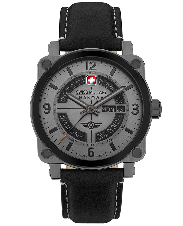 Часы Swiss Military Hanowa Aerograph SMWGB2101140 — мужские, серый