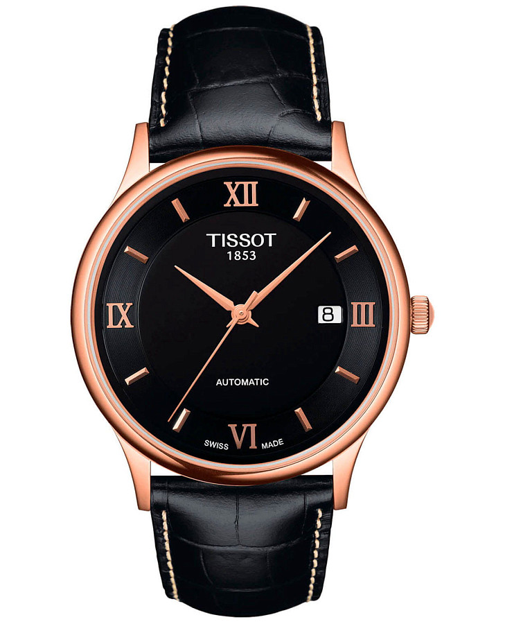 Часы Tissot Rose Dream 18K Gold T914.407.76.058.00 — мужские, черный