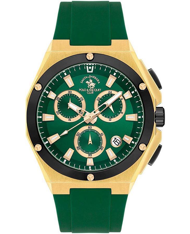 Часы Santa Barbara Polo & Racquet Club Prive SB.1.10578-4 — мужские, зеленый