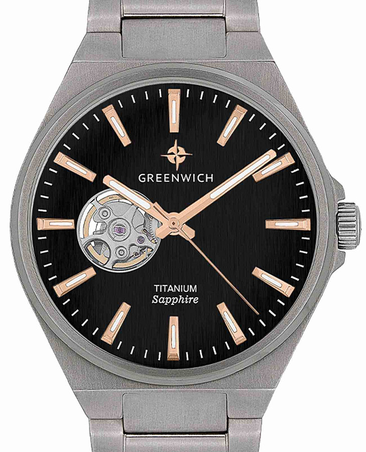 Часы Greenwich Titanium GW 084.10.34 — мужские, титановый