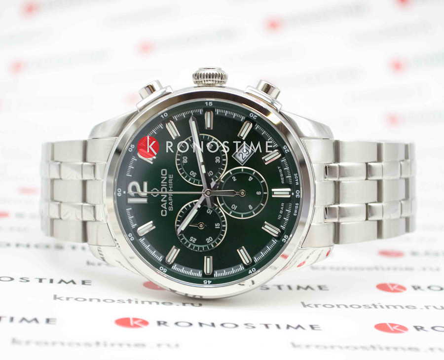 Часы Candino Chronograph C4744/3 — кварцевые, сталь металл