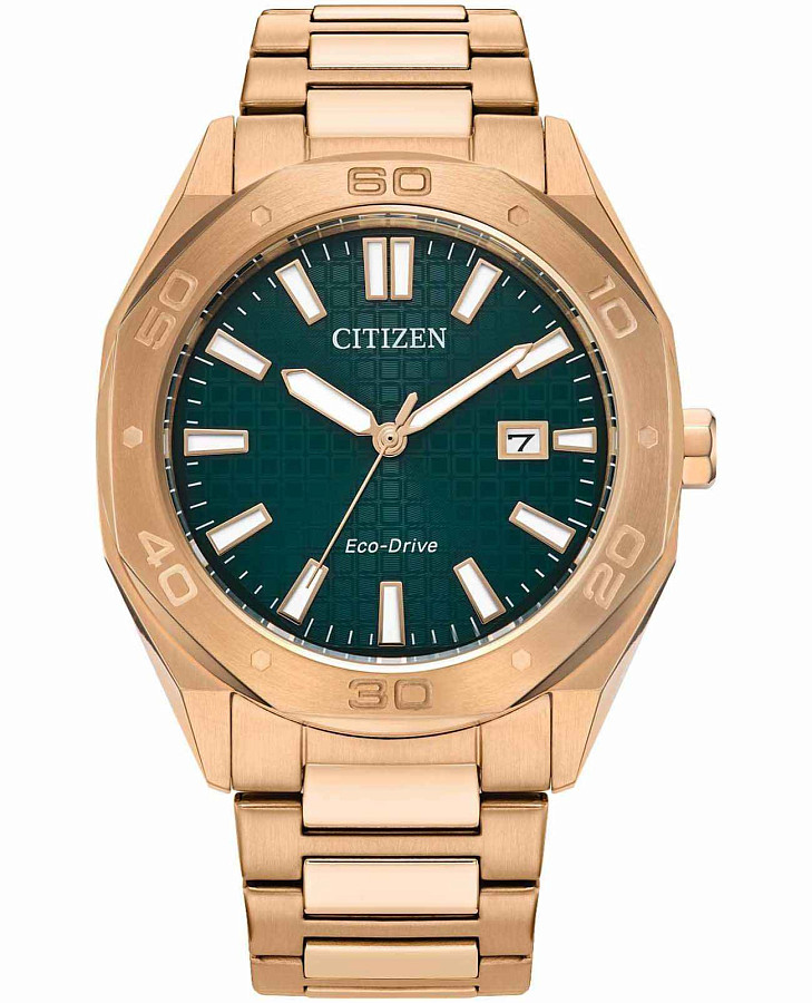 Часы Citizen Eco-Drive BM7633-81X — мужские, зеленый