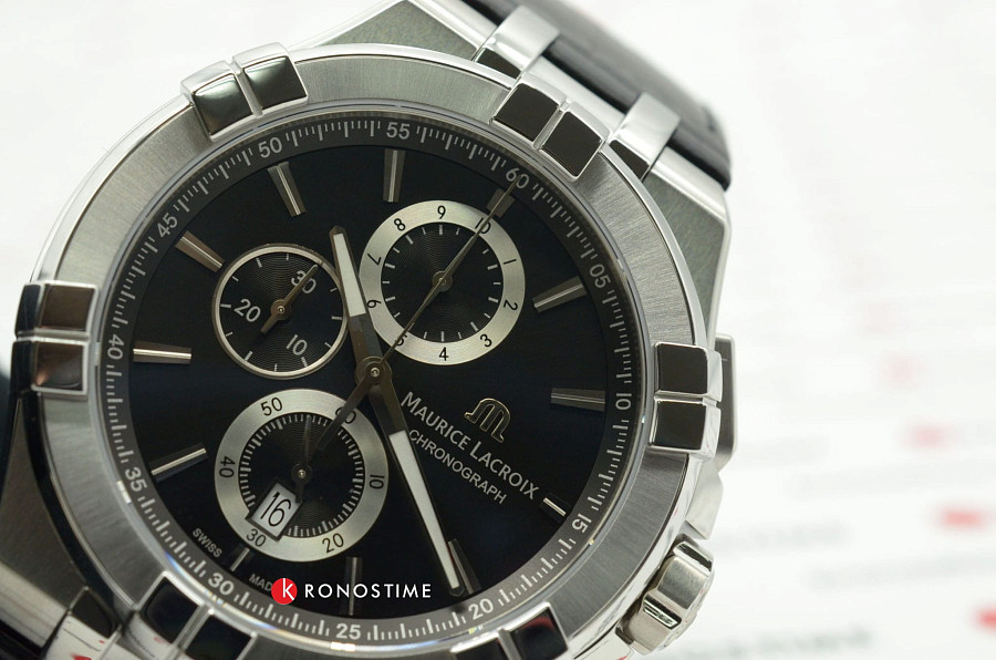 Часы Maurice Lacroix Aikon Chronograph AI1018-SS001-330-1 — сталь металл, Швейцария