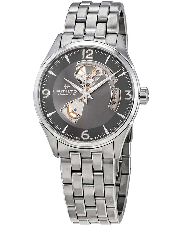 Часы Hamilton Jazzmaster Open Heart Auto H32705181 — мужские, нержавеющая сталь
