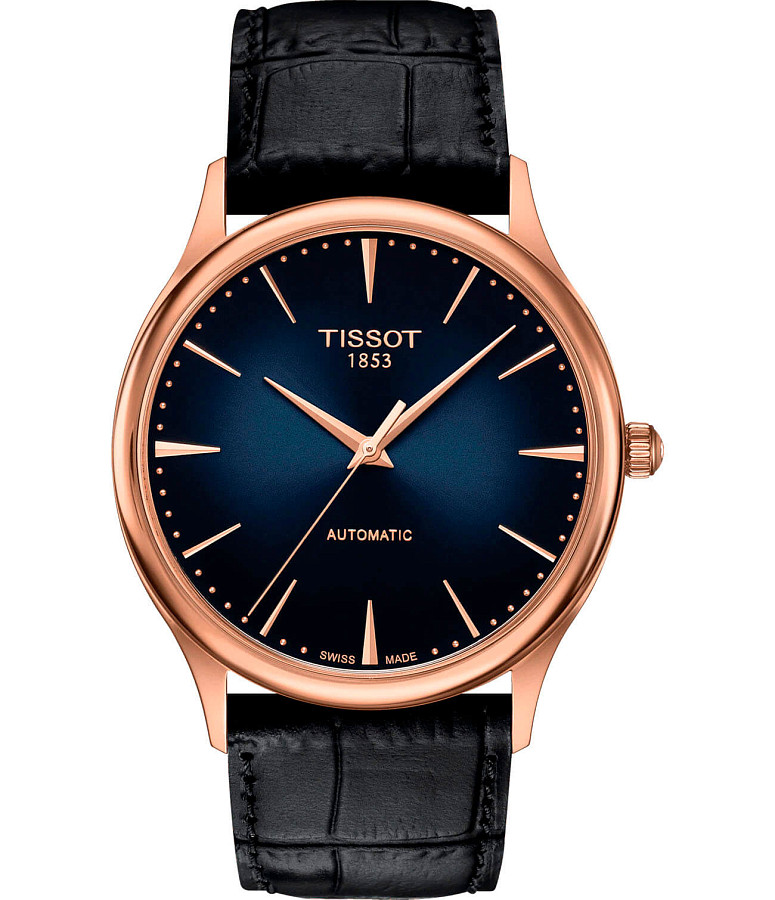 Часы Tissot Excellence Automatic 18K Gold T926.407.76.041.00 — мужские, синий