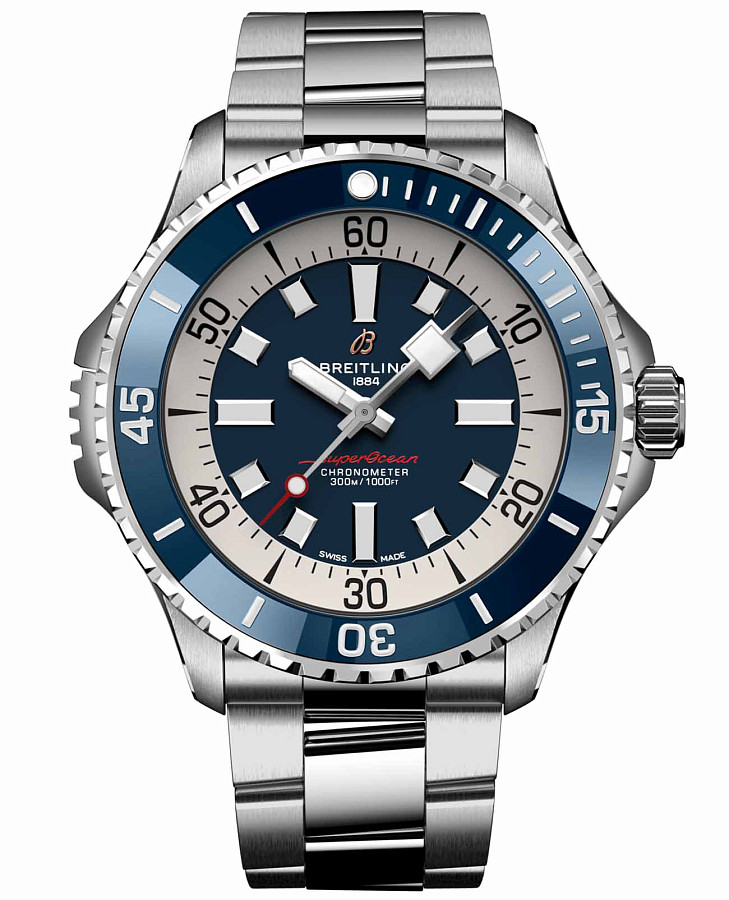 Часы Breitling Superocean Automatic 46 A17378E71C1A1 — мужские, синий