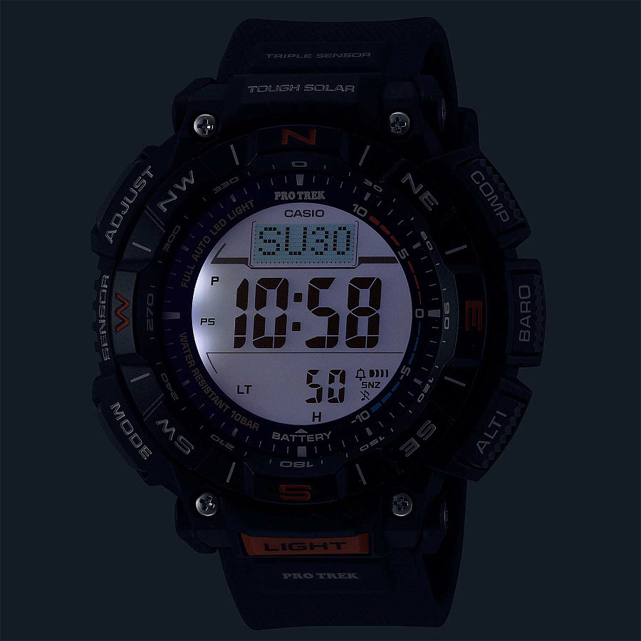 Часы Casio Pro Trek PRG-340-1DR (PRG-340-1E) — электронные, Япония, мужские