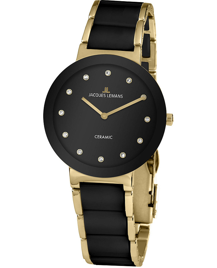 Часы Jacques Lemans High Tech Ceramic 42-7K — женские, черный
