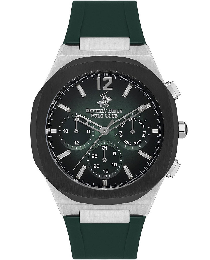 Часы Beverly Hills Polo Club BP3539X.375 — мужские, зеленый