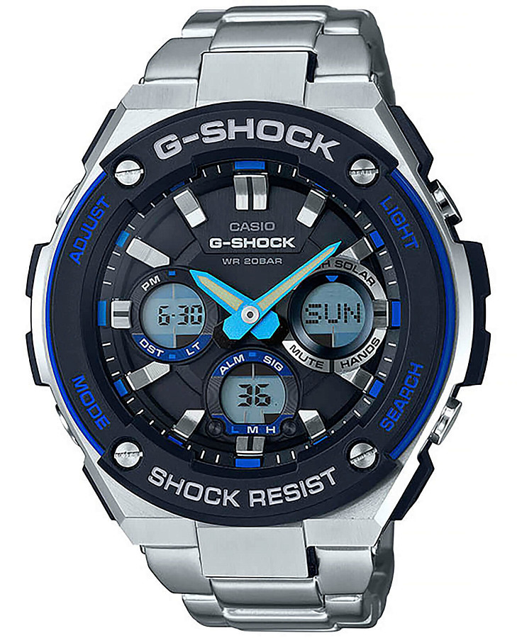 Часы Casio G-Shock GST-W100D-1A2 — мужские, черный