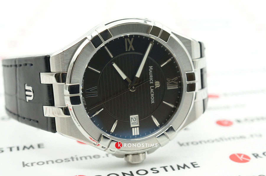 Часы Maurice Lacroix Aikon Date AI1008-SS001-330-1 — кварцевые, сталь металл