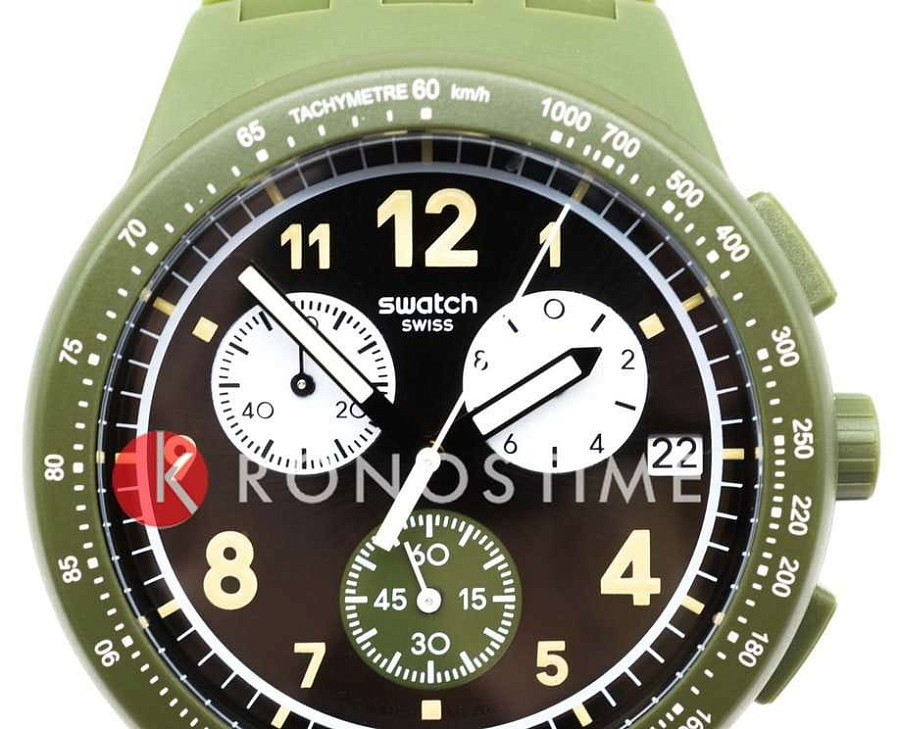 Часы Swatch Chrono 42 Standard SUSG406 — пластик, Швейцария