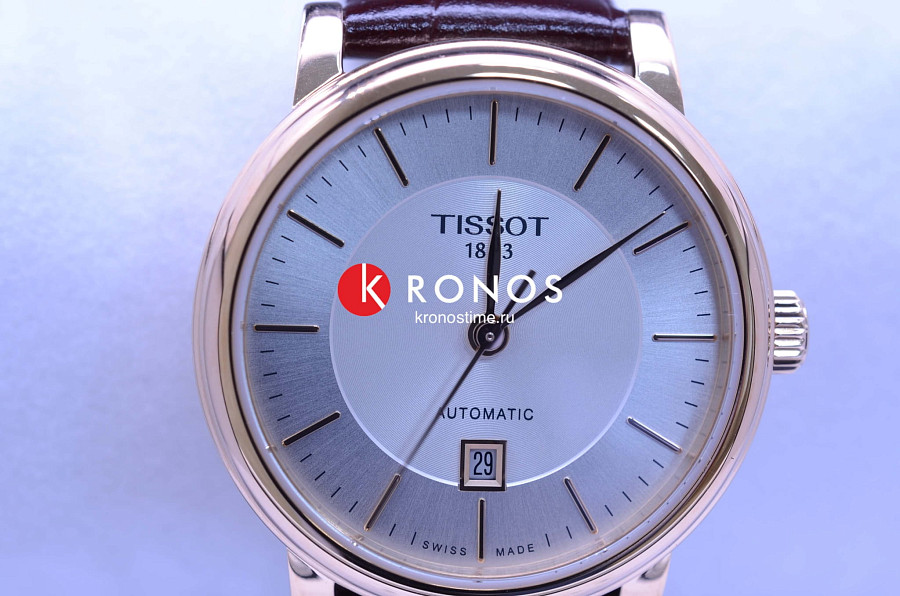 Часы Tissot Carson Automatic Lady T122.207.36.031.00 — сталь металл, кожаный