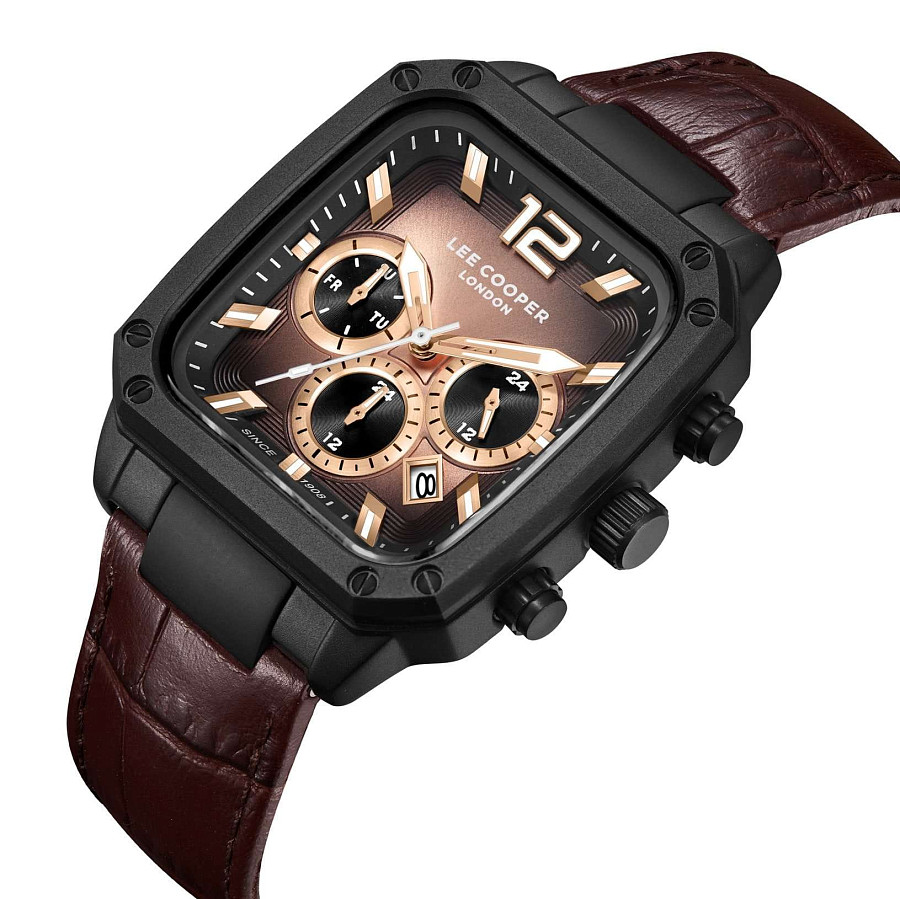 Часы Lee Cooper LC08184.652 — кварцевые, суперметалл металл
