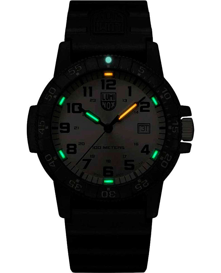 Часы Luminox Leatherback SEA Turtle Giant XS.0325.GP — шампань, кварцевые
