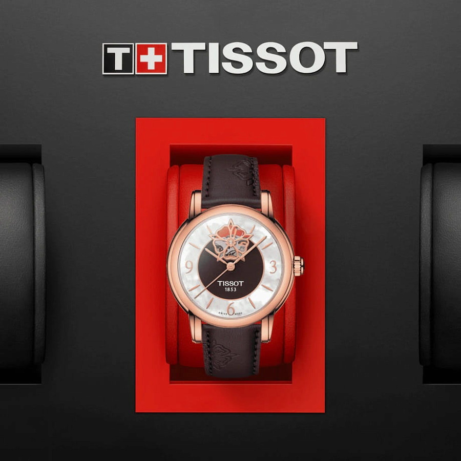 Часы Tissot Lady Heart Powermatic 80 T050.207.37.117.04 — кожаный, женские