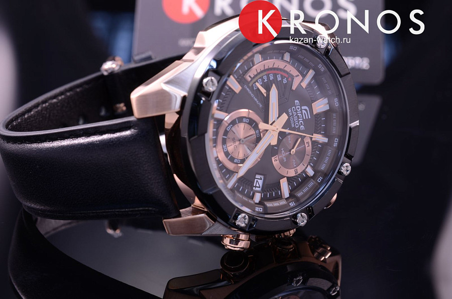 Часы Casio Edifice EFR-559BGL-1A — кварцевые, металл сталь
