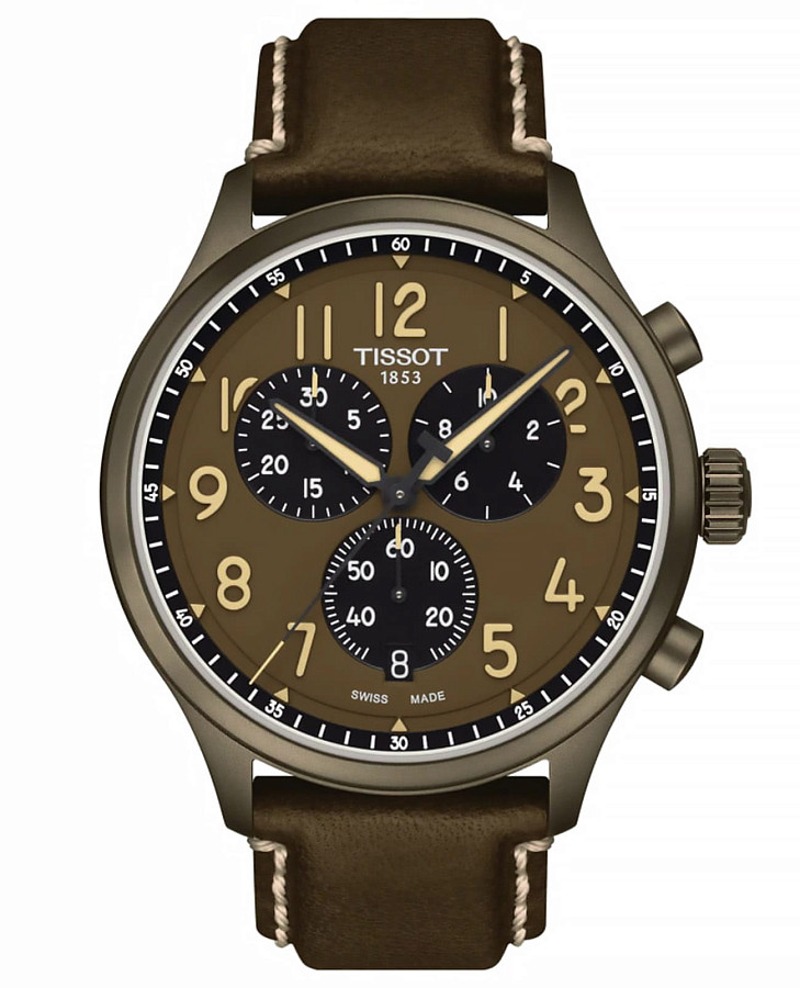 Часы Tissot Chrono XL T116.617.36.092.00 — мужские, коричневый