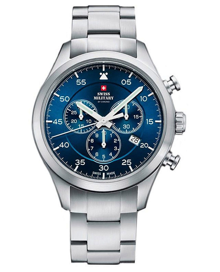 Часы Swiss Military by Chrono SM34076.02 — мужские, синий